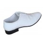 Pantofi barbati, albi, eleganti, din piele naturala lac, alb - MOD1ALAC